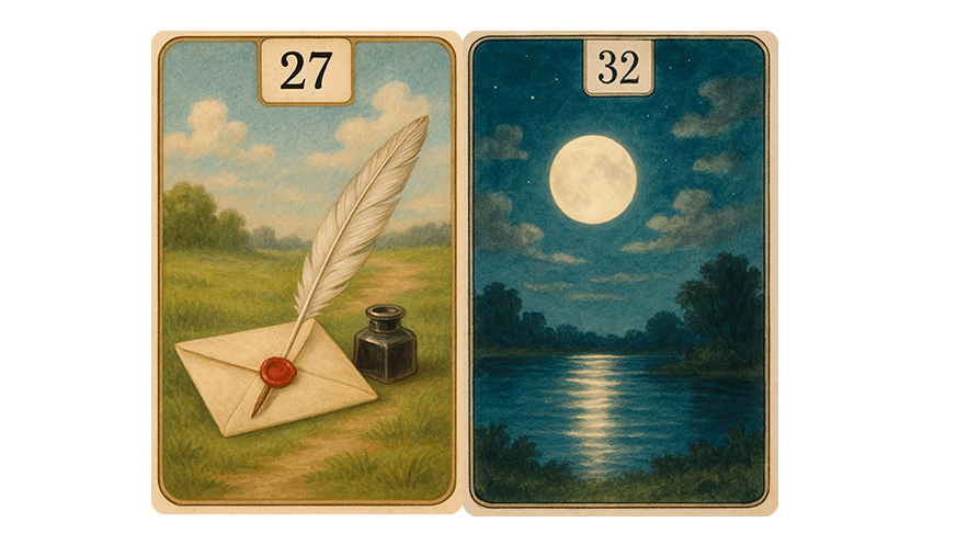 Карты Письмо+Луна