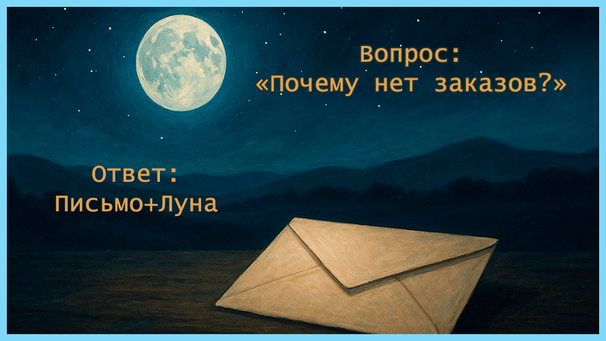Вопрос картам Ленорман: Почему давно нет заказов в бизнесе?