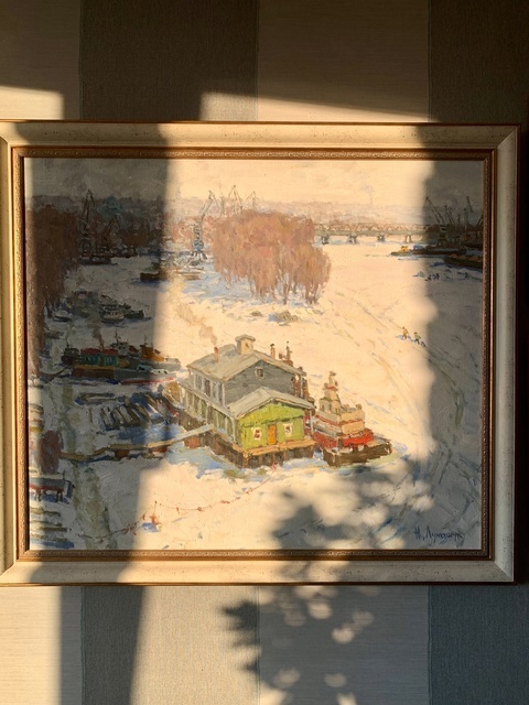 Николай Лукашук "Тёплый день на Самарке" 2019 холст, масло 60х70