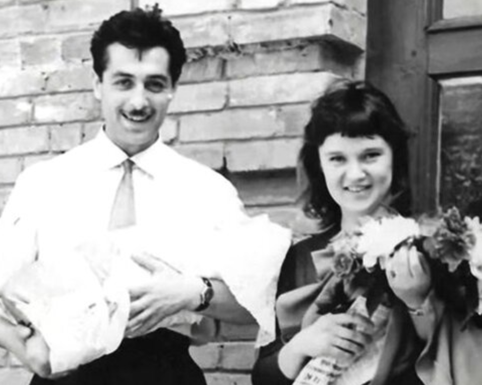 Людмила Гурченко, Борис Андроникашвили и их новорожденная дочь Мария