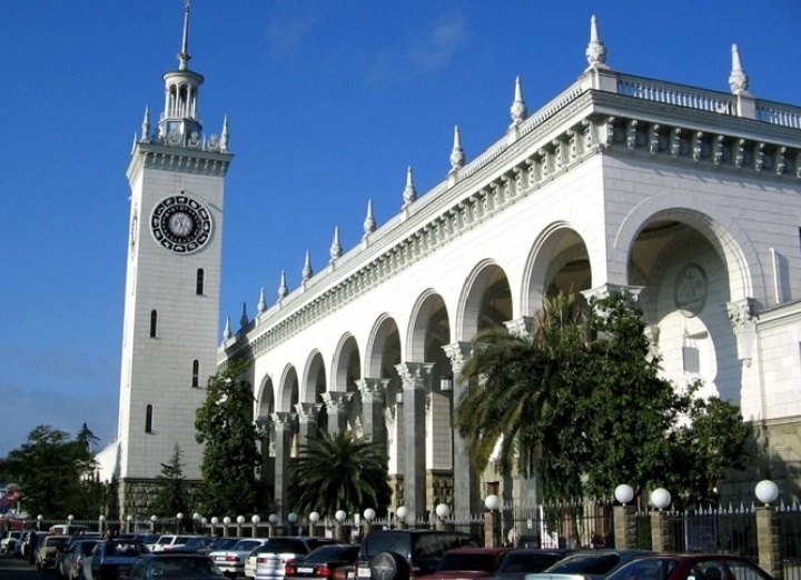 Сочи, вокзал, старое фото