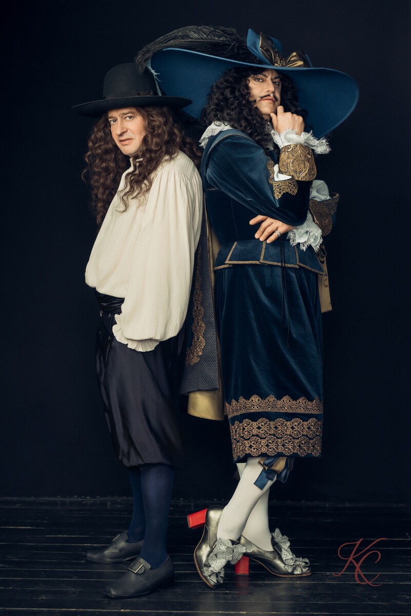 Константин Хабенский - Мольер и Максим Николаев - Людовик Великий. "Кабала святош", режиссер Юрий Квятковский. Фото Валентина Блоха