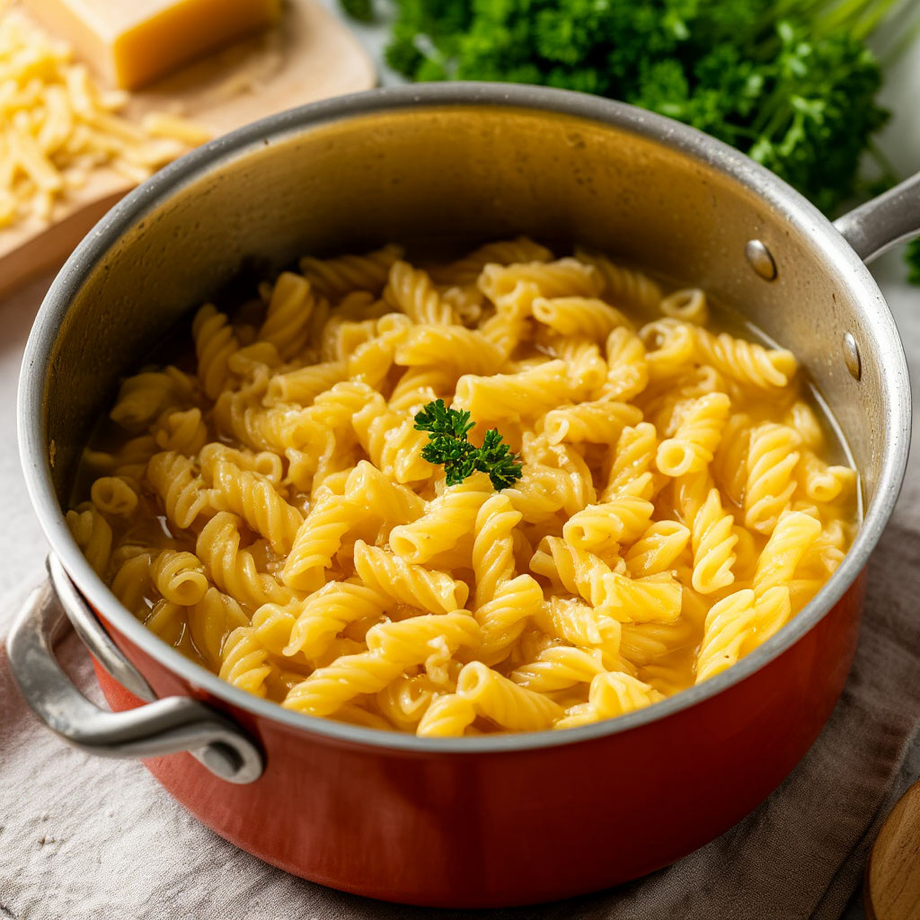Макароны в кастрюле