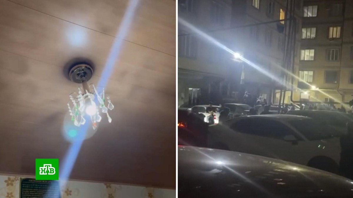    Тряслись люстры, гремела посуда: кадры мощного землетрясения в Дагестане