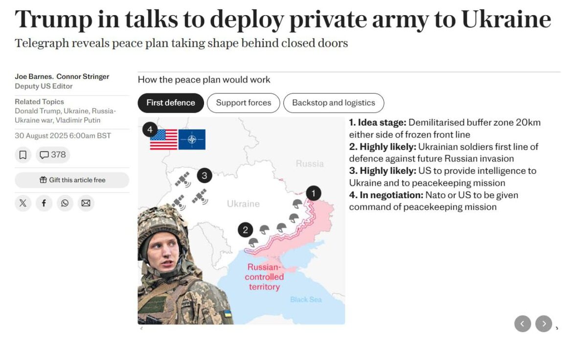    Фото: скриншот статьи The Telegraph