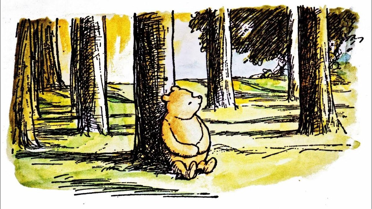 Работа Эрнеста Шепарда, первого иллюстратора Винни-Пуха. Из открытого источника