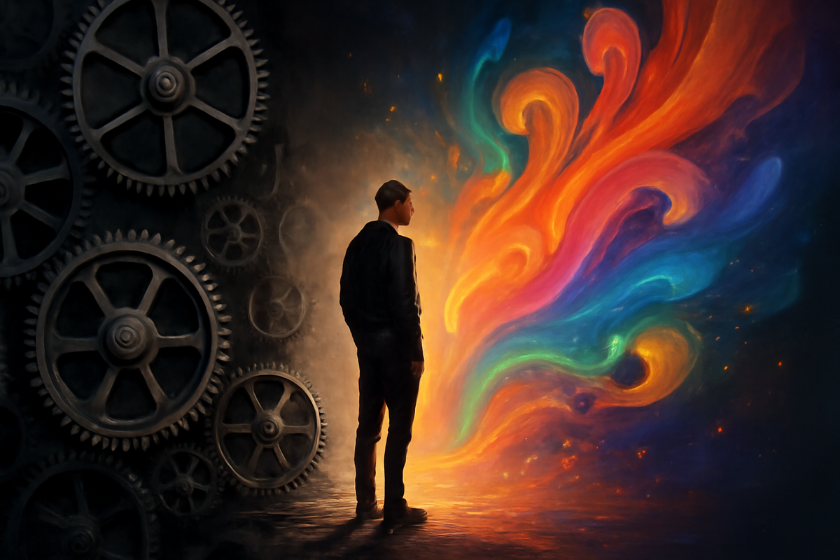 Техника хочет овладеть духом и рационализировать его, превратить в автомата, поработить его. Это есть титаническая борьба человека и технизируемой им природы