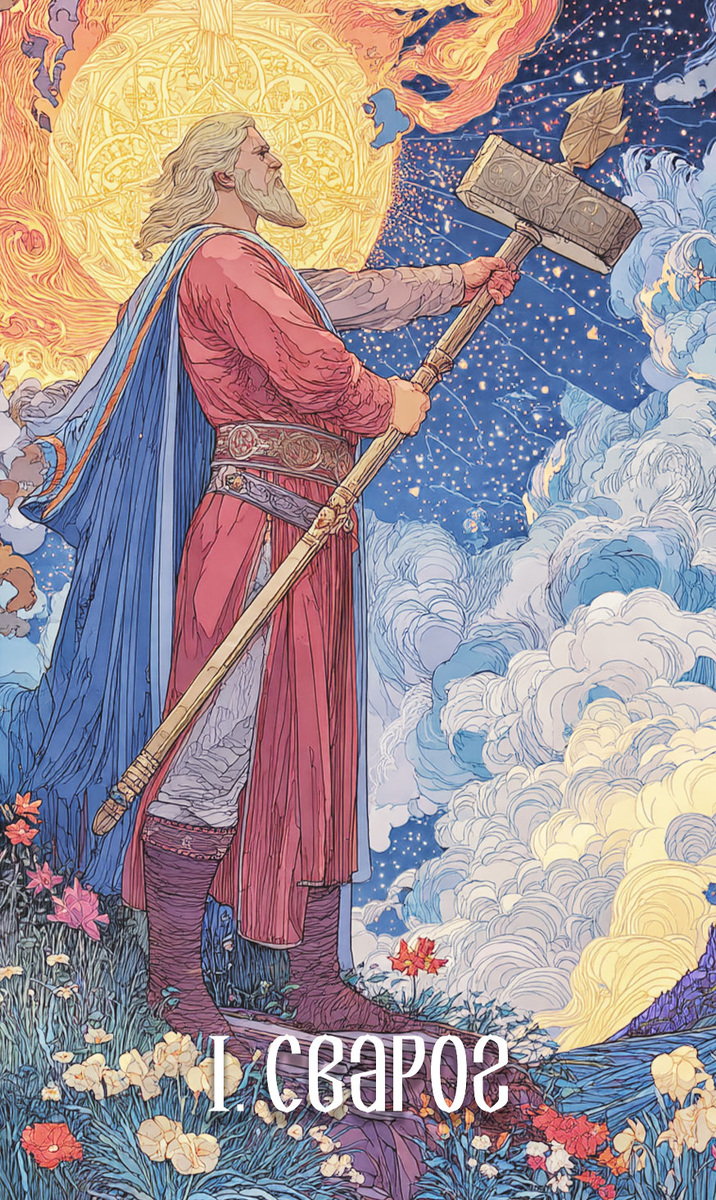 Образ Сварога колоды Таро Свет Лунной Травы