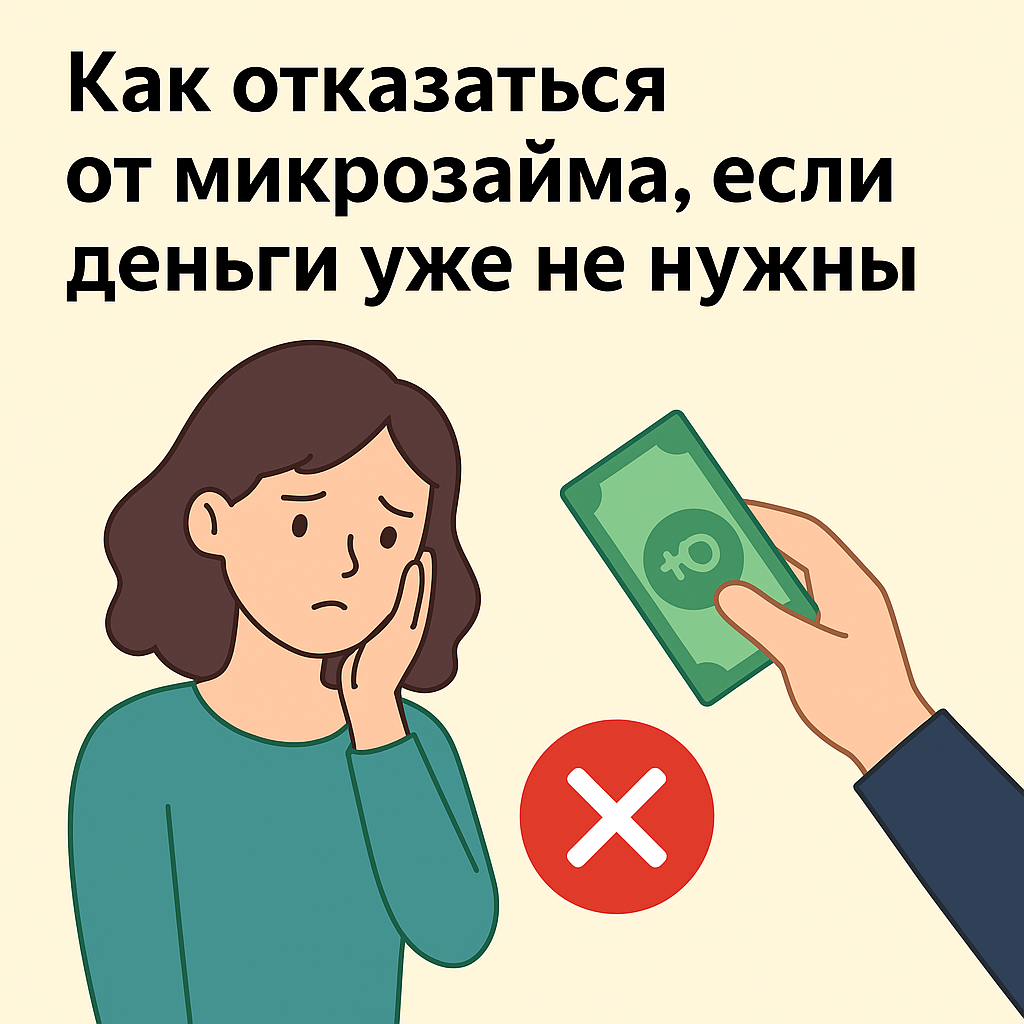 Можно ли отказаться от микрозайма после одобрения? Разбираем правила и подводные камни, чтобы не потерять деньги.