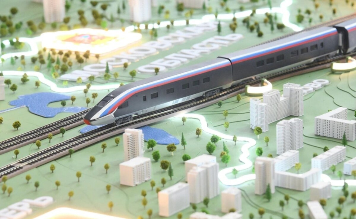 📷 1.1: Макет проекта высокоскоростной магистрали Москва—Санкт-Петербург | Илья Питалев / РИА Новости 