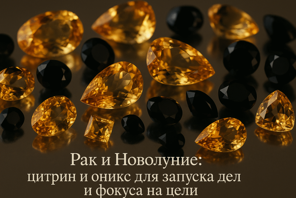    рак_и_новолуние_цитрин_оникс_запуск_дел_фокус_на_цели Гороскоп Голосом