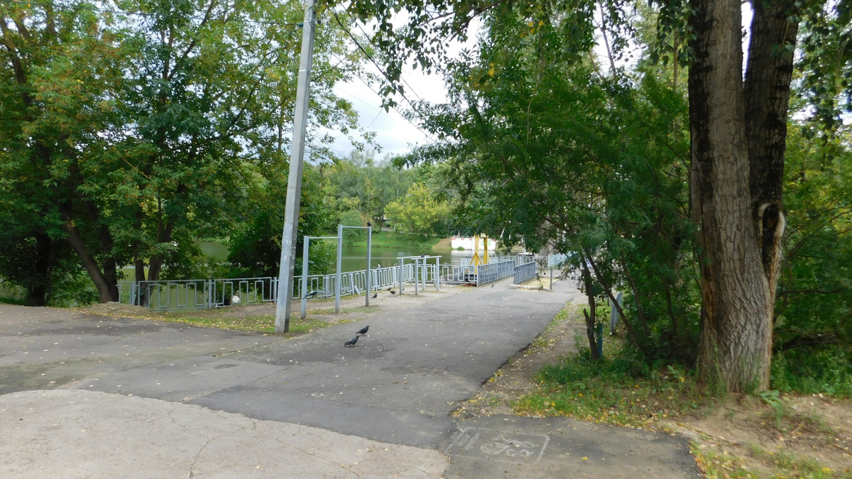 Старая плотина на реке «Банька», переход на левый берег реки