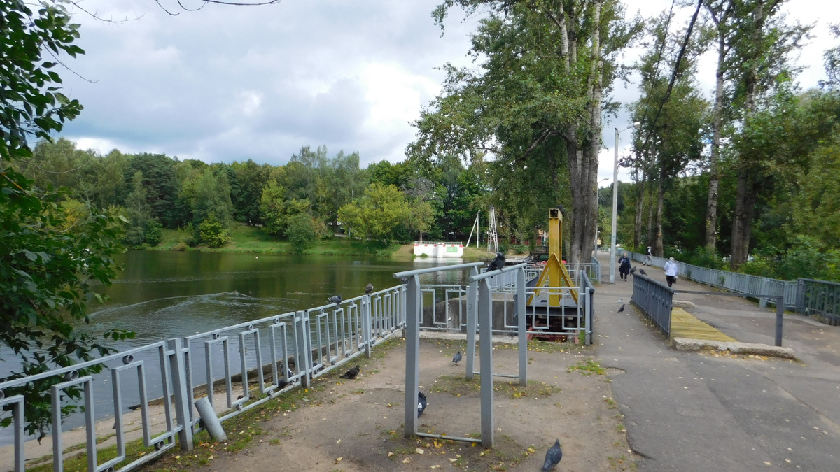 Турники возле моста