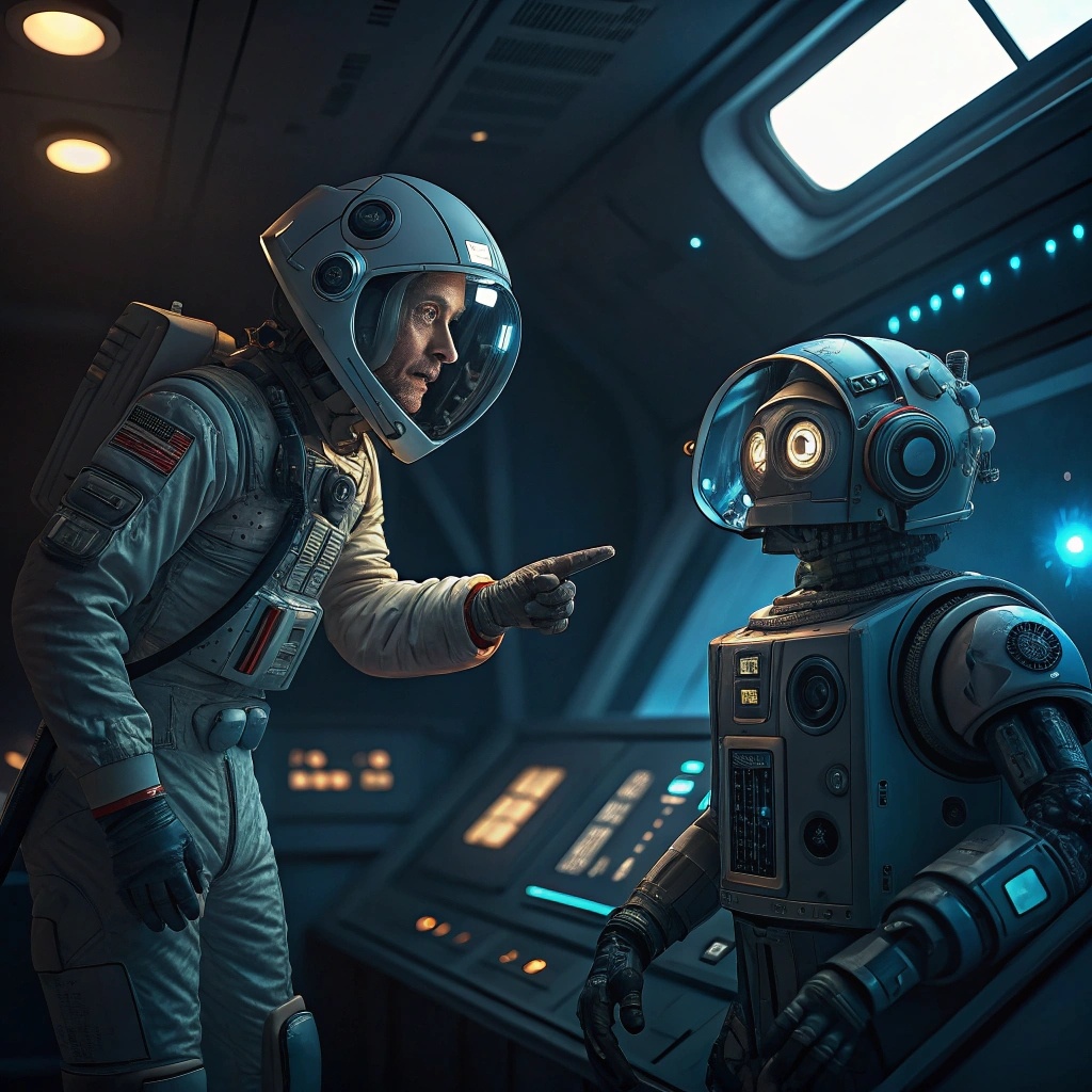 ИИ против космонавта: кто справится с управлением звездолётом?
