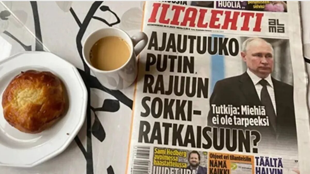 У финнов утро начинается с булочки, кофе и жутких новостей о Путине. ФОТО: Кости Хейсканен
