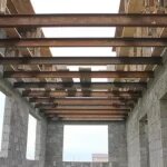 Перекрытие в доме по стальным балкам