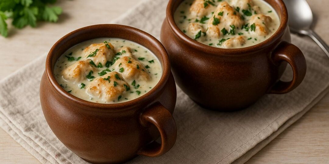 Домашний хит: курица в сметанном соусе с чесноком и зеленью