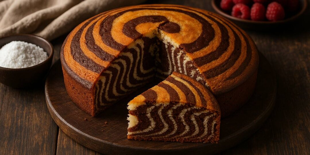 Сладкая классика: «Зебра» с полосками какао и ванили