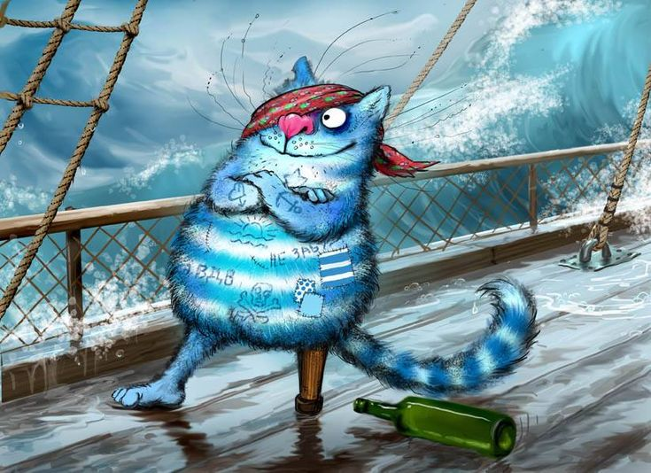 Рисунок из Яндекса. Синие котры Рины Зенюк