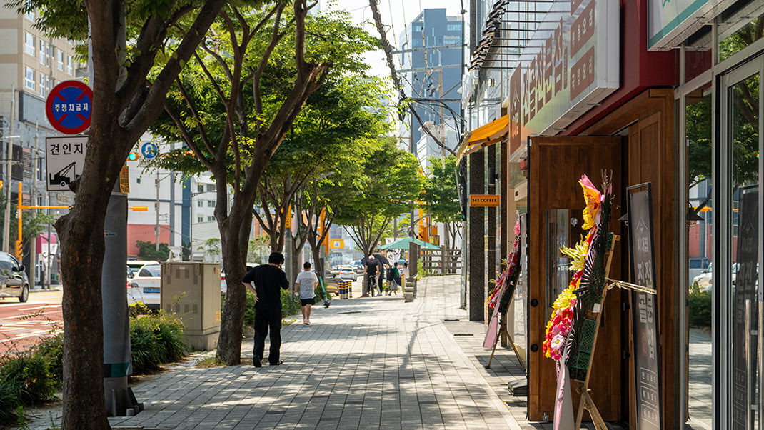 На улицах Пусана