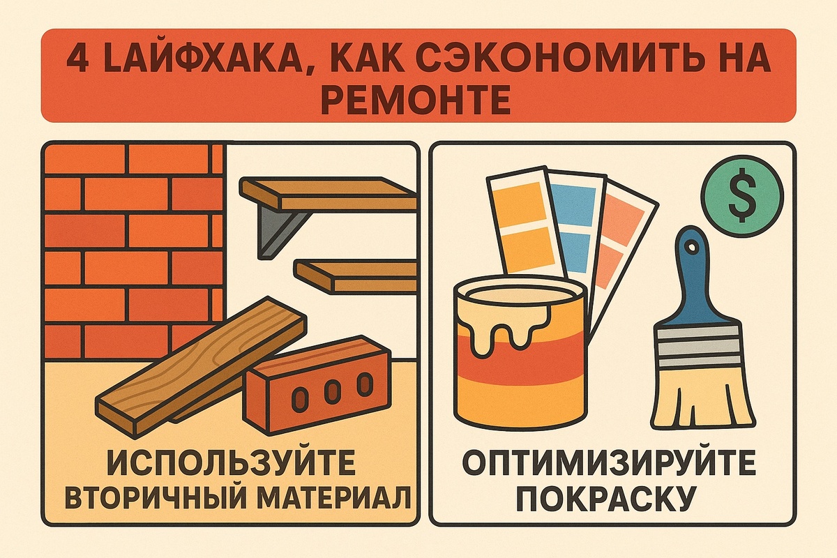 4 хитрых способа сэкономить на ремонте в 2025 без потери качества