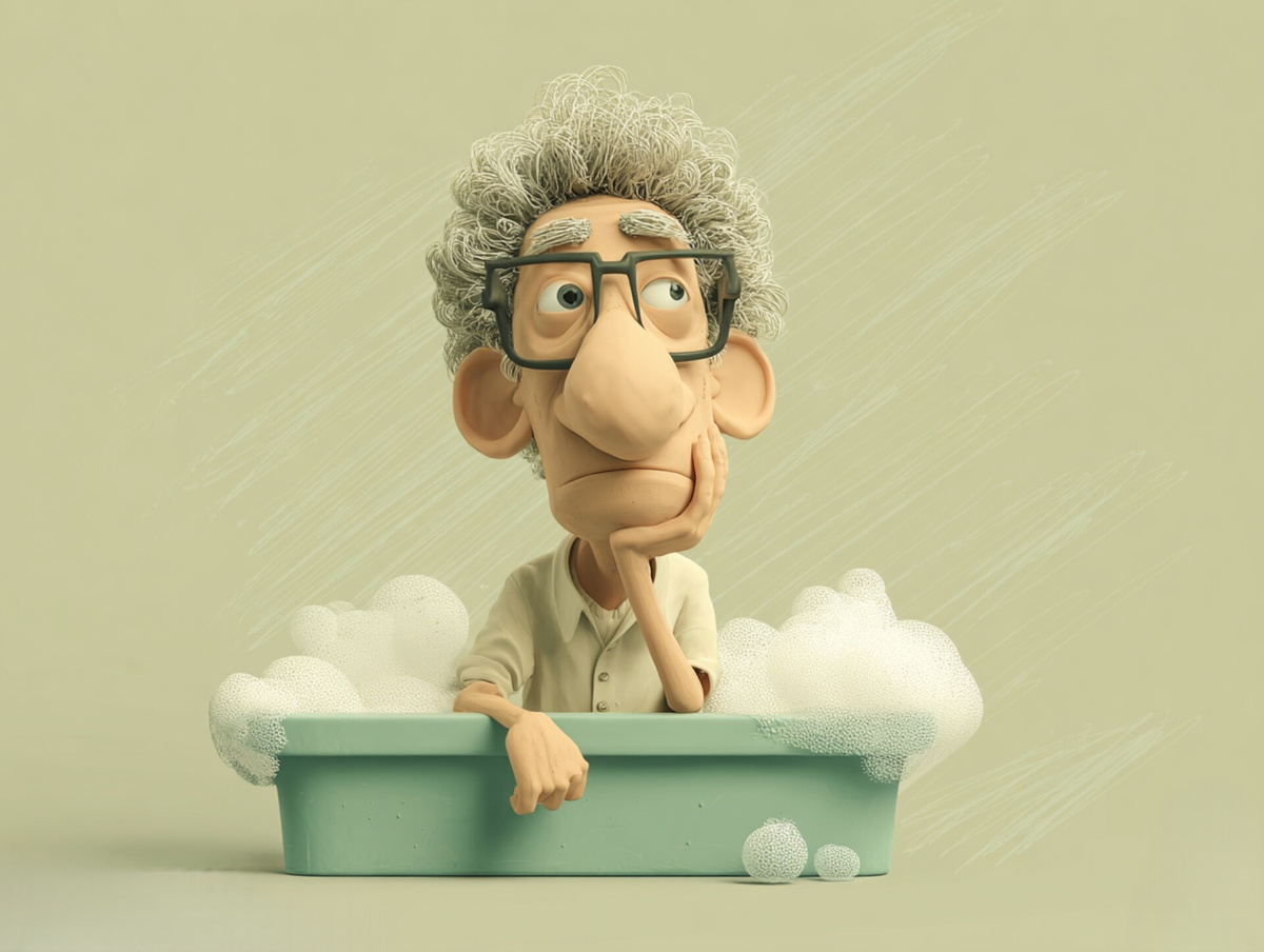 Помыслить вдруг как Архимед, и так удачно прыгнуть в ванну!