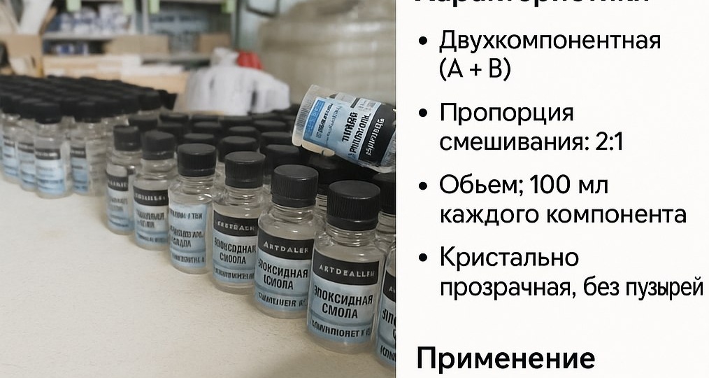 Сегодня показываем вам нашу эпоксидную смолу с отвердителем