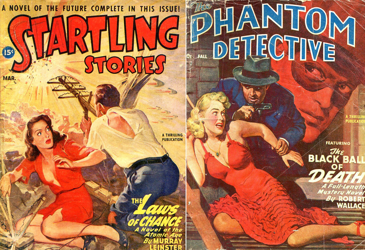 Бульварная пресса всегда любила выставлять на обложки красивых дам в слегка неприличных (на то время) нарядах.