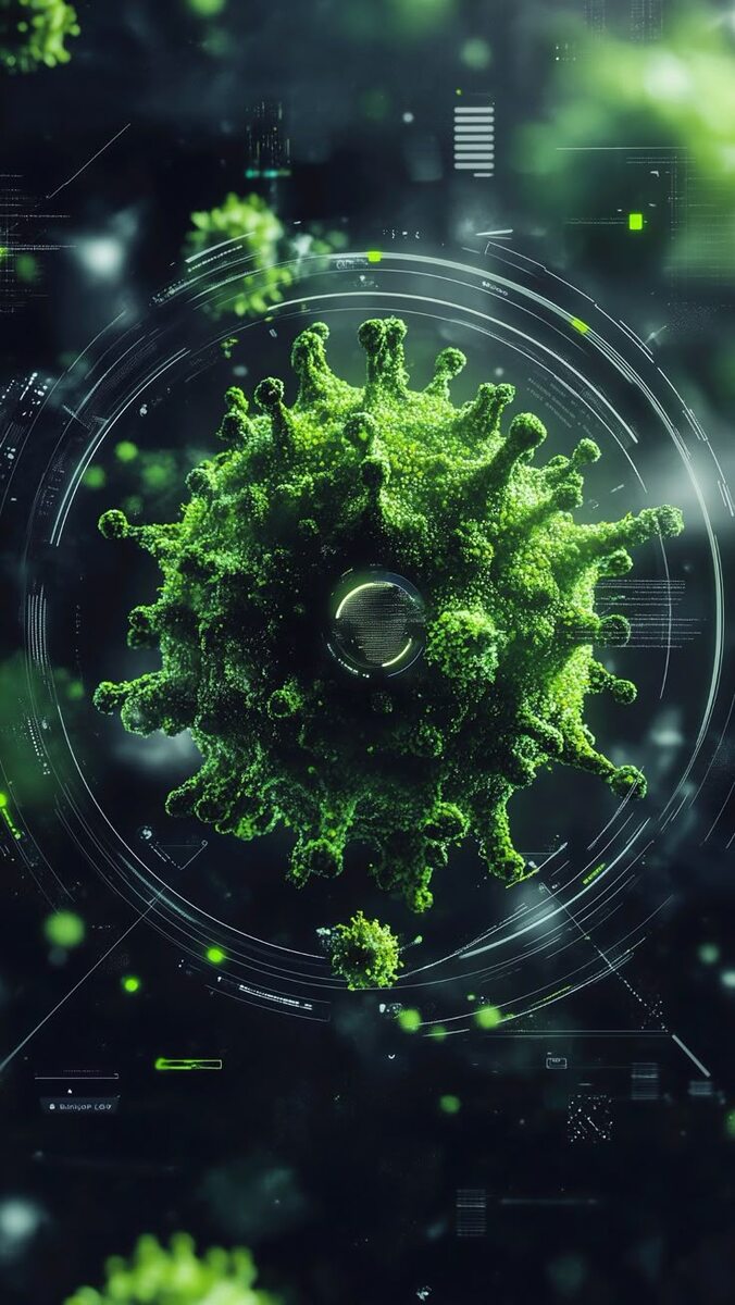 Изображение вируса с Pinterest. 