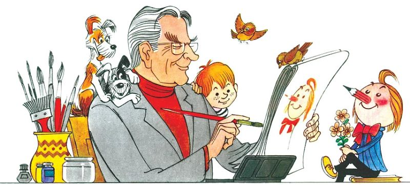 Мастера советской карикатуры. Создатель «Весёлых картинок»