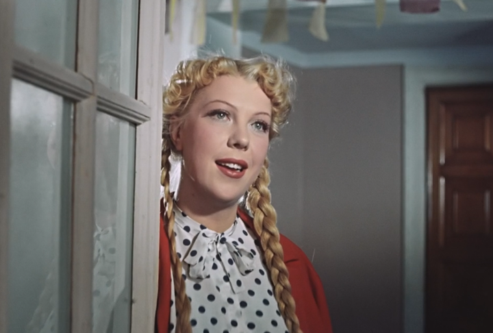 Тамара Носова в фильме Эльдара Рязанова "Карнавальная ночь" (1956). Фото из открытого источника