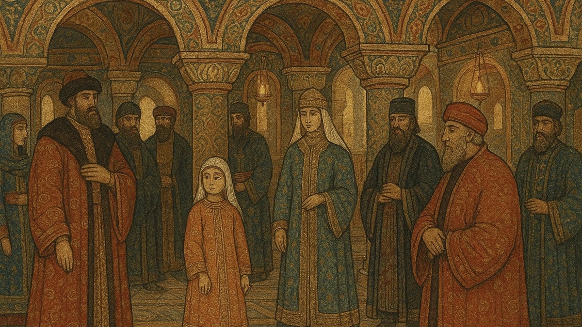 Миниатюра с византийским двором