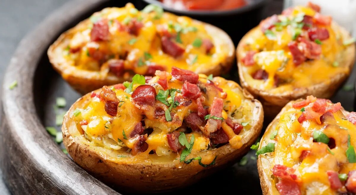 Печеная картошка с топпингами
