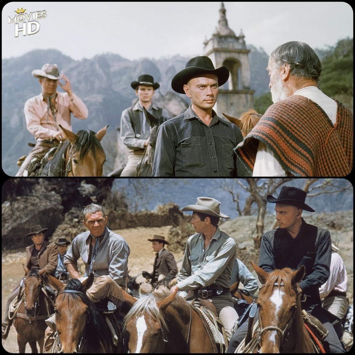 "Великолепная семерка" — американский художественный фильм 1960 года, классический вестерн Джона Стёрджеса, адаптация философской драмы Акиры Куросавы «Семь самураев».