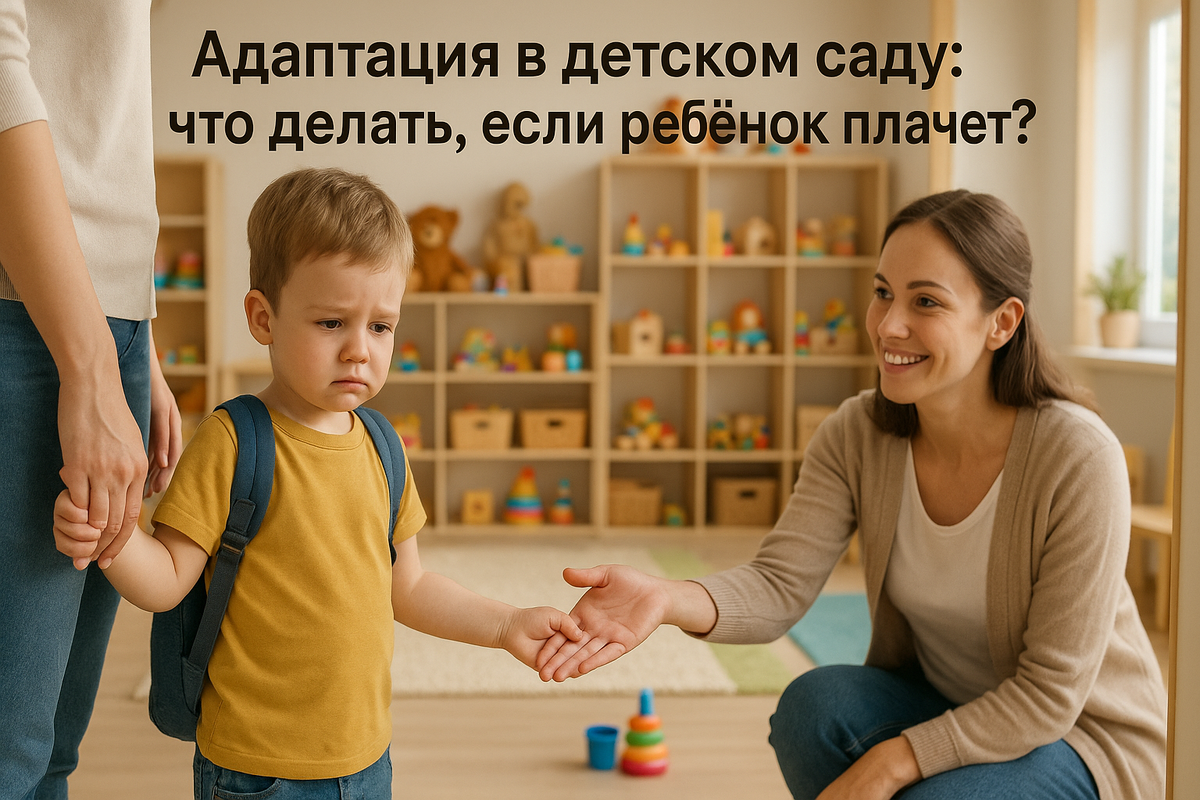 Адаптация в детском саду: что делать, если ребёнок плачет?