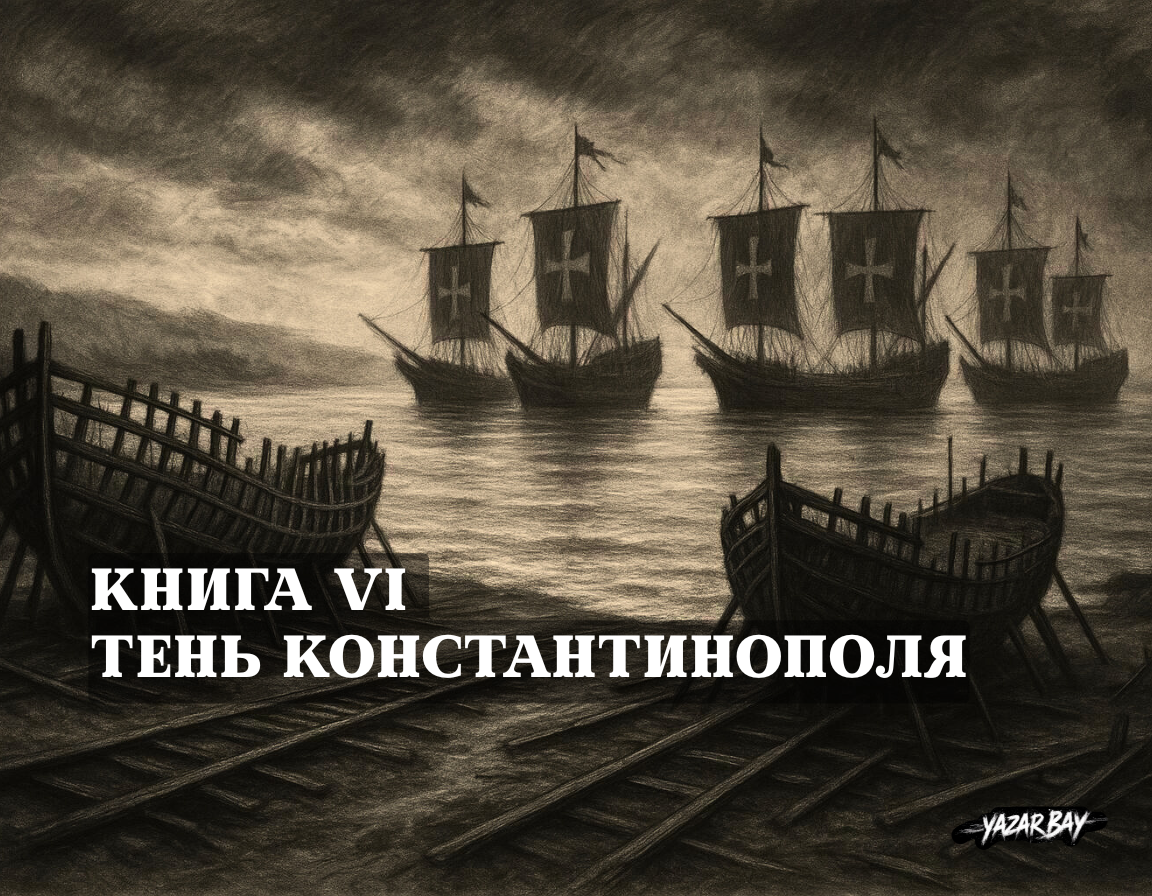 Могучие боевые галеры Генуи блокируют порт Киоса, где строится первый османский флот. ©Язар Бай