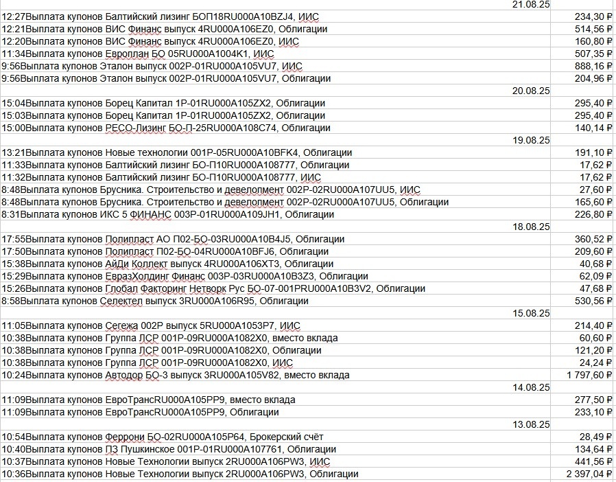 выплаты часть 2