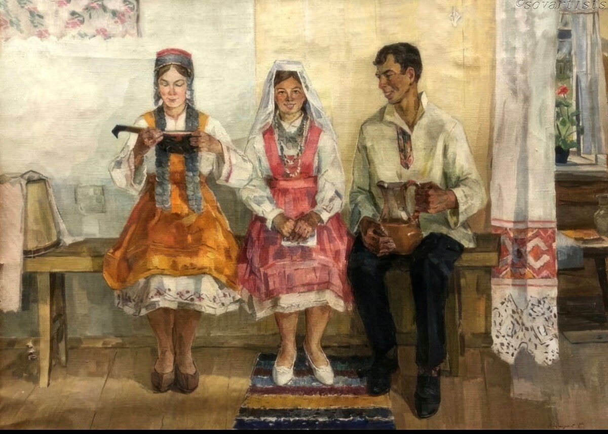 Валерий Семёнов. «Молодожёны». 1971