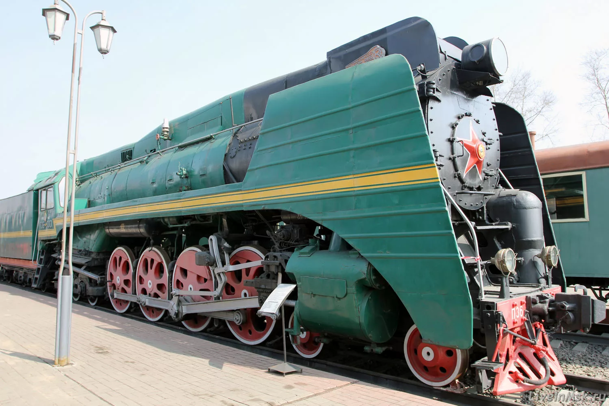 Паровоз П-36 в одном из музеев.