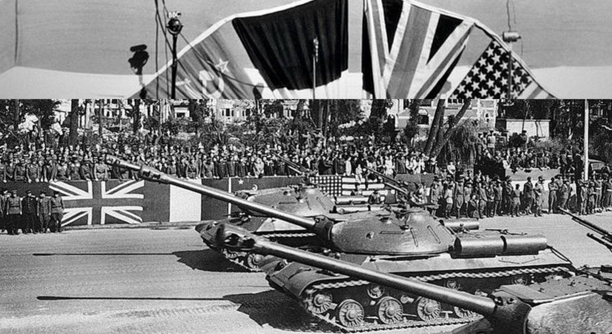 Берлин, парад стран-победителей