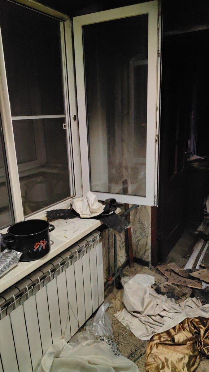    Пожар произошел из-за загоревшегося обогревателя в 5-этажке под ПетрозаводскомГосударственный комитет Карелии по ОЖ и БН