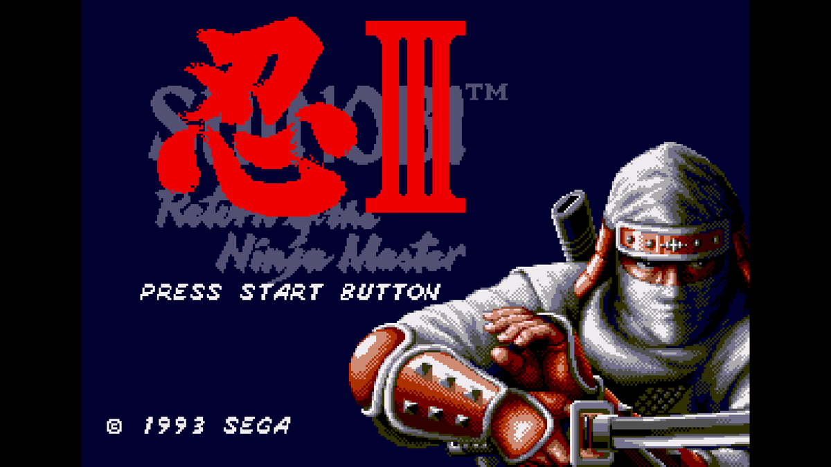 Скриншот. Shinobi 3: Return of the Ninja Master. 1993 год. Разработчик: Sega.