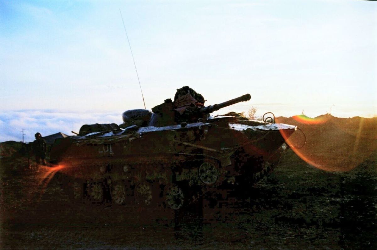 Боевая машина десанта российских войск. Вторая чеченская военная кампания