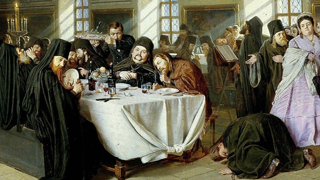 Перов. Трапеза 1876 Фото из открытого доступа