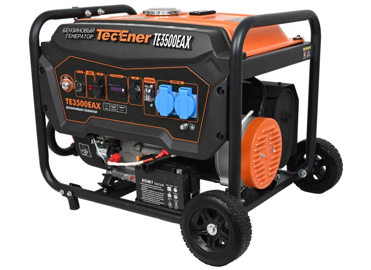 Бензиновый генератор TecEner TE 3500EAX. Классический генератор рамной конструкции.