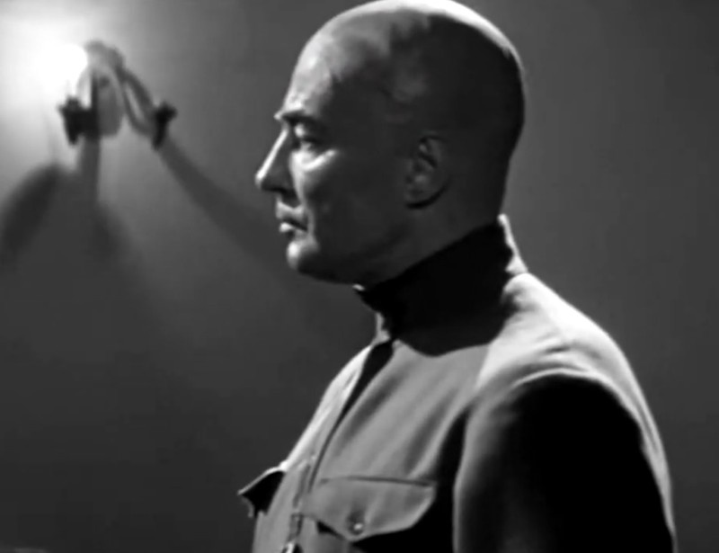 Вацетис на встрече с Лениным. Кадр из фильма "Шестое июля" (1968).