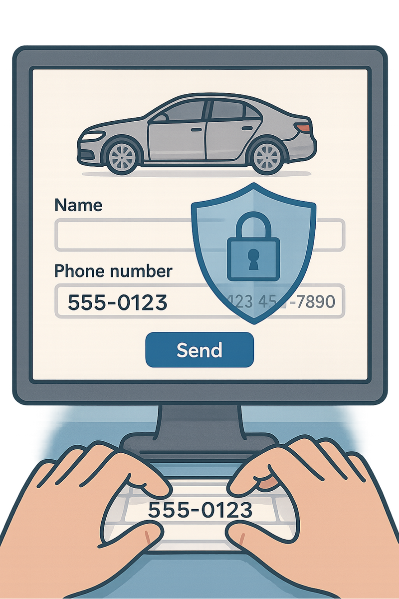 Защита личных данных при поиске автомобиля онлайн