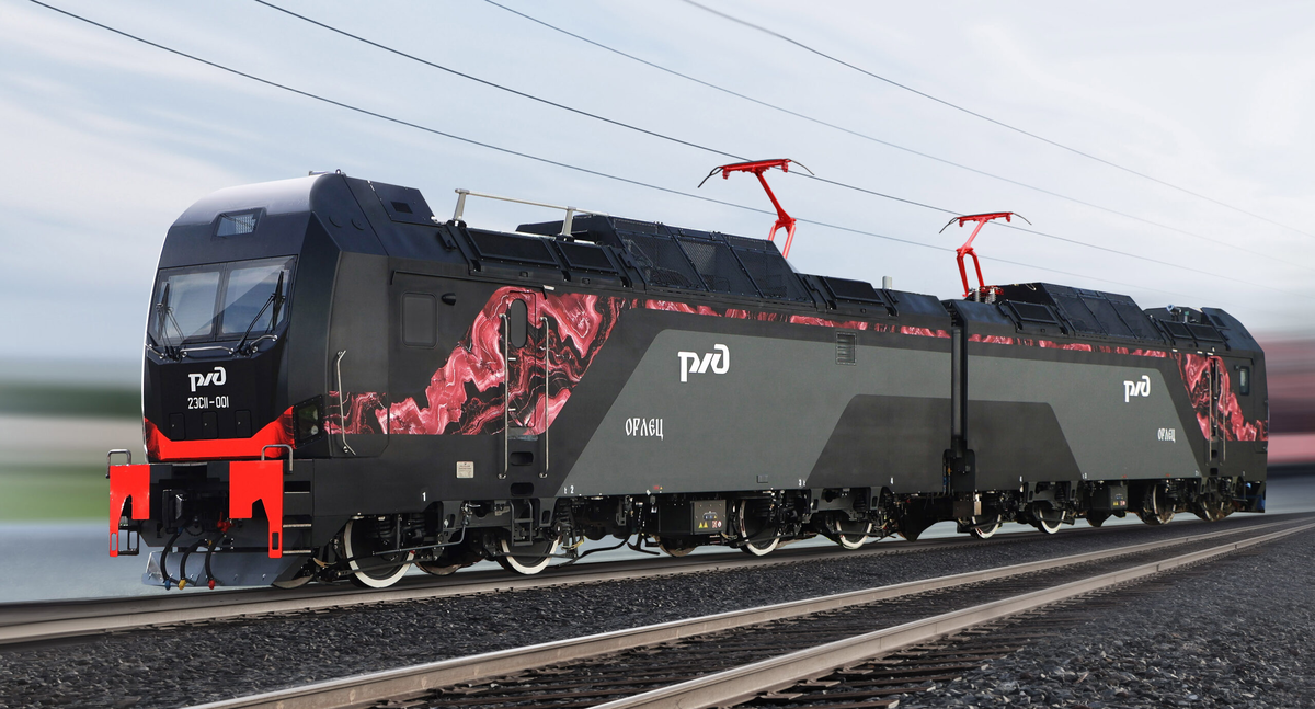 Электровоз 2ЭС11 «Орлец», выпущенный заводом «Уральские локомотивы». Источник: СТМ