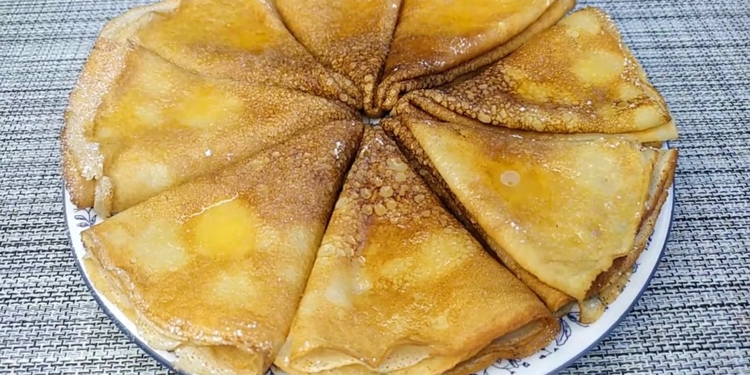 Тонкие сладкие блинчики на молоке🥞