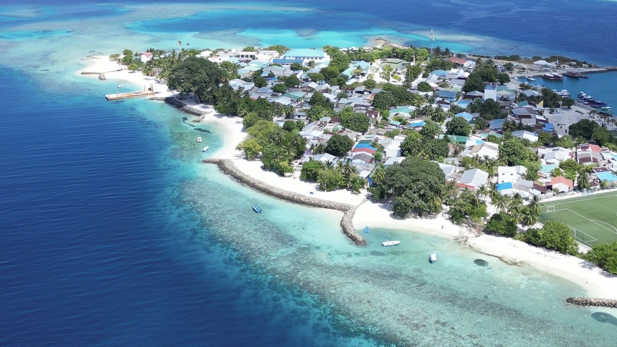 вид сверху на остров Кейоду